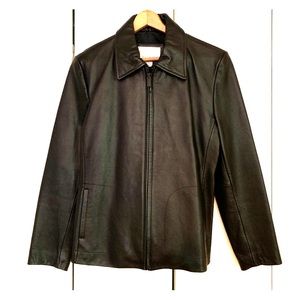 Black Leather Jacket - Nine West